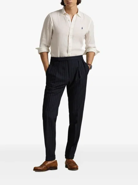 Șapcă Polo Ralph Lauren cu broderie din țesătură twill în carouri albastru