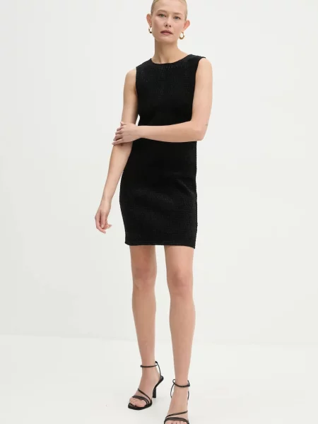 MICHAEL Michael Kors rochie de catifea mini mulata negru