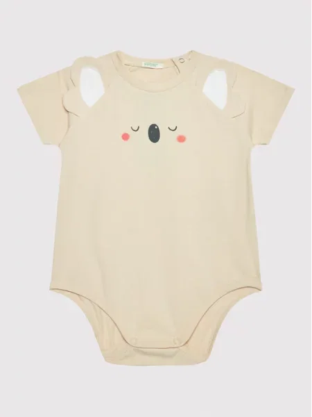 Dětské body United Colors Of Benetton béžový