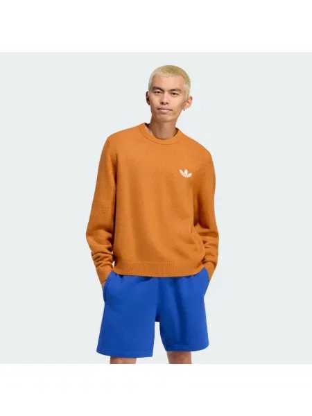 PLETENÝ SVETR TREFOIL ESSENTIALS bílý