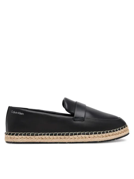 Calvin Klein Espadrile Espadrille W/Ck Hw Lth negru