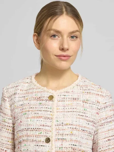Żakiet w imitacji bouclé White Label biała