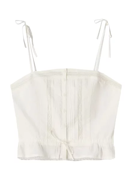 Top Bershka bílý