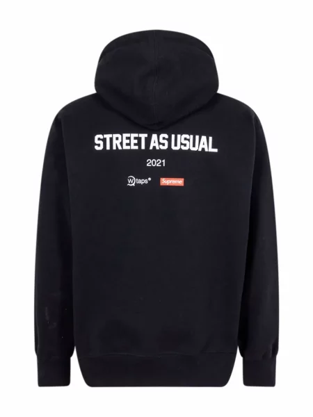 Hanorac cu glugă Supreme negru