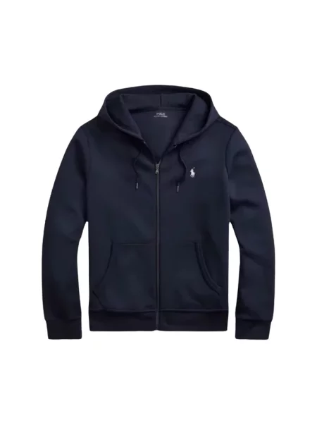 Polo Ralph Lauren bluza granatowy z kapturem gładka niebieska