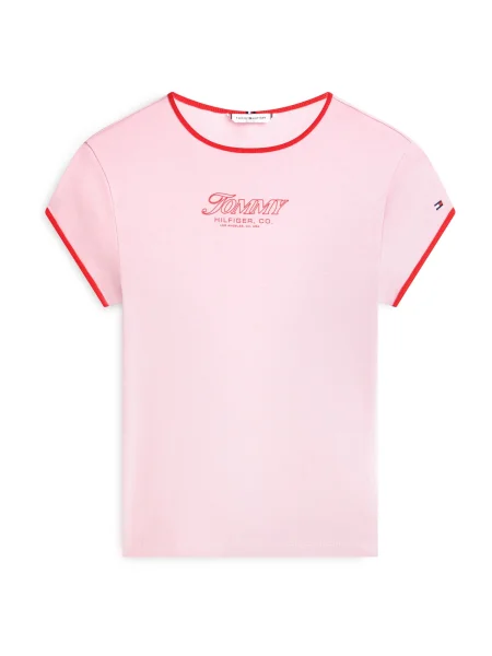 TOMMY HILFIGER Tricou / roșu roz