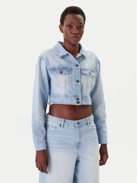 Karl Kani Kurtka jeansowa niebieski