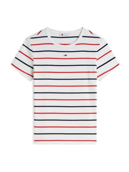Tommy Jeans Tricou ESSENTIAL albastru / roșu alb