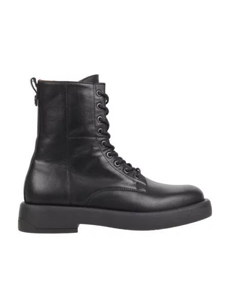 Buty do kostki Tommy Hilfiger skórzane czarne