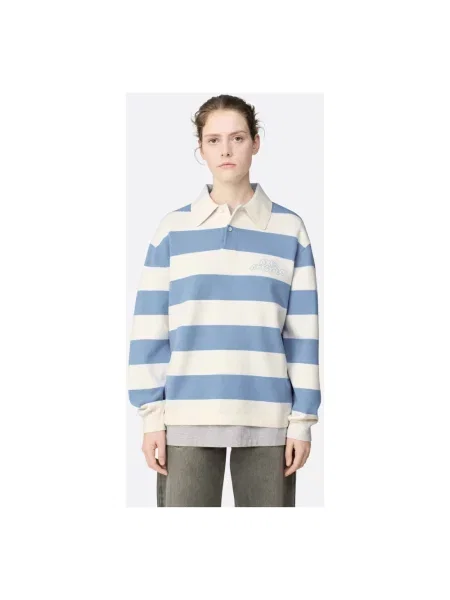 Axel Arigato sweter z dodatkiem wełny Rey Polo Sweater niebieska