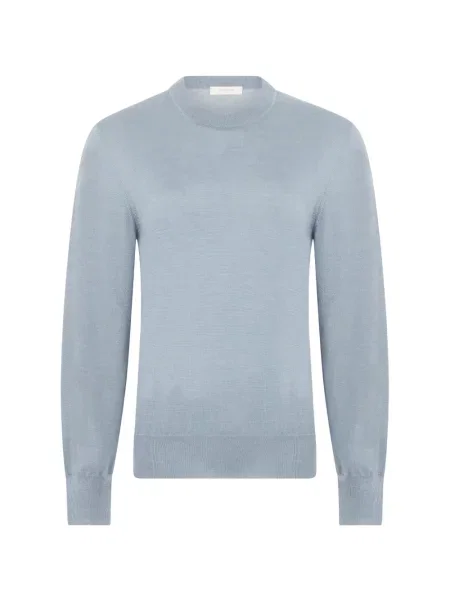 Pulover Slowear tricotate cu decolteu rotund albastru
