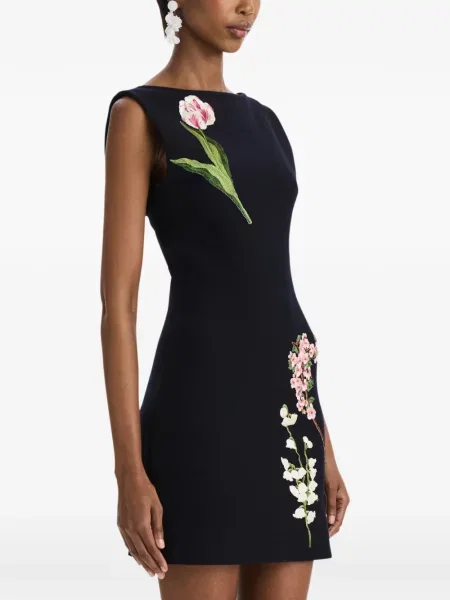 Mini suknelė Oscar De La Renta a eilutė mėlyna