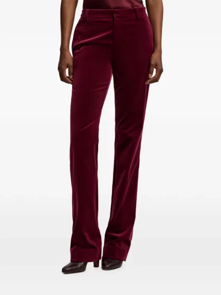 Bársony nadrág Ralph Lauren Collection piros