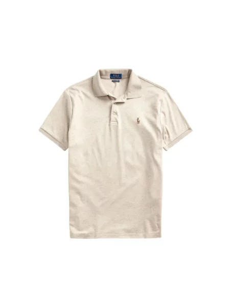 Koszulka polo Polo Ralph Lauren z krótkim rękawem beżowa