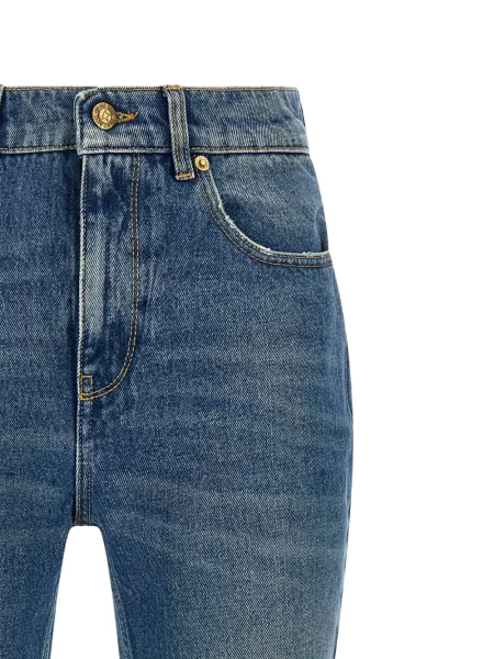 Blugi Golden Goose cu strasuri albastru