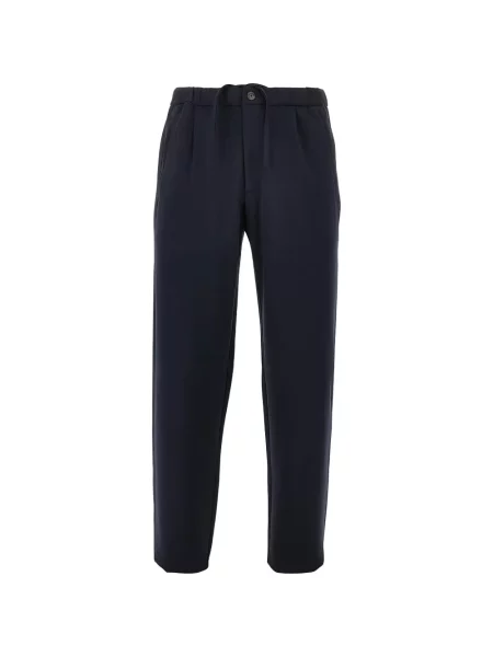 Pantaloni Emporio Armani cu cordon albastru