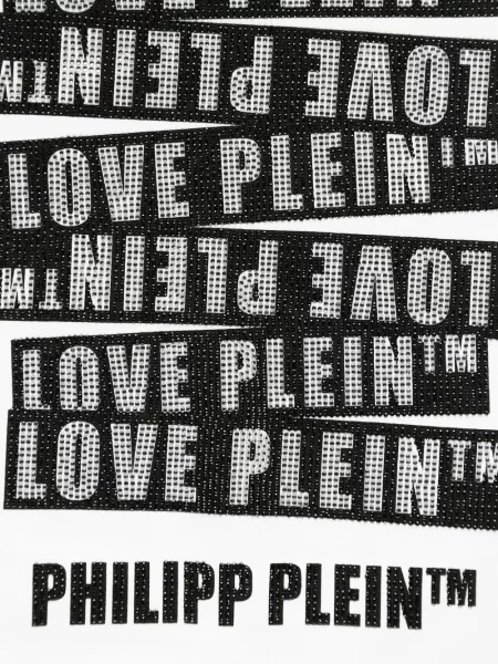 Bluza z kapturem dziecięca Philipp Plein biała