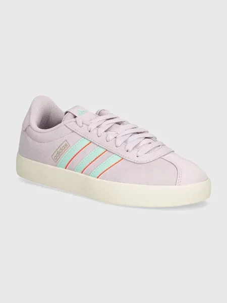Велурени маратонки adidas Vl Court лилаво виолетово