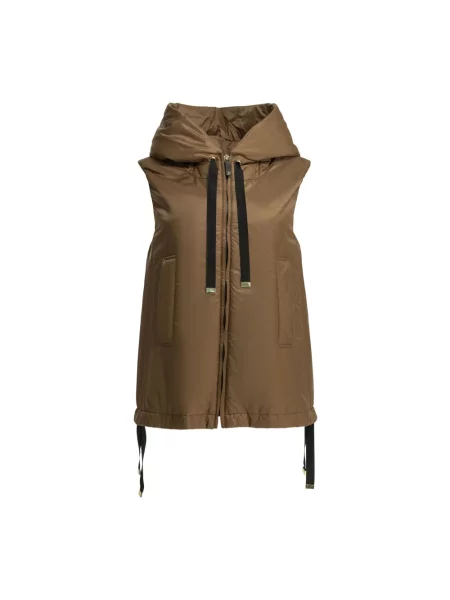 Kamizelka puchowa Max Mara brązowa