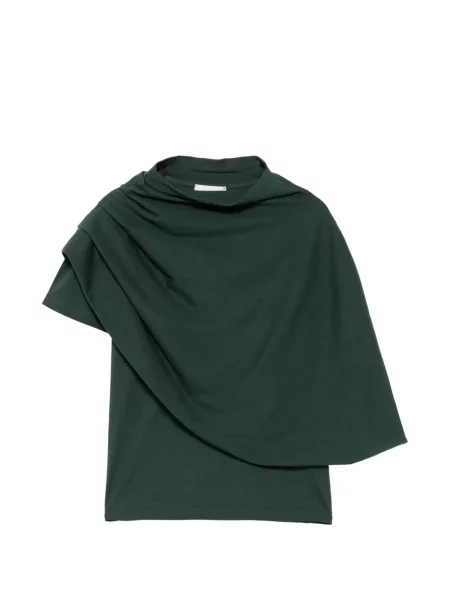 Tricou Magda Butrym drapate verde