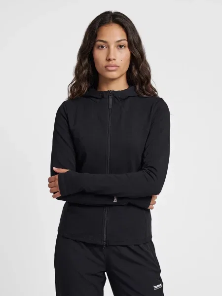 Hummel bluza hmlFOUNDATION z zamkiem dopasowana – BLACK czarna