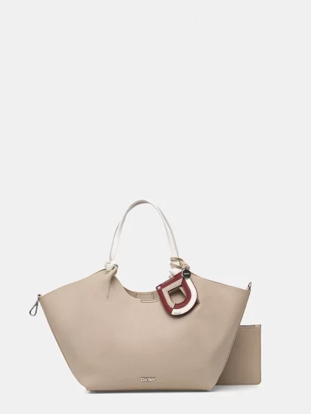 DKNY geantă pentru femei cu imitație de piele PAULA bej