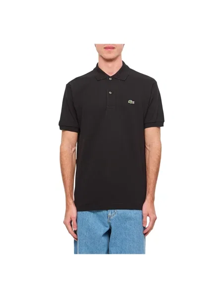 Koszulka polo Lacoste z krótkim rękawem czarna