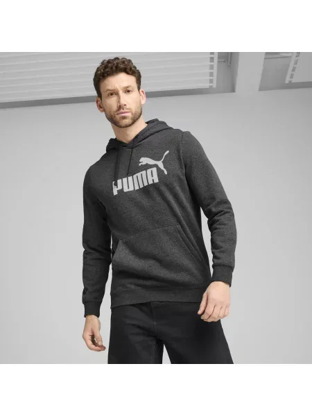 PUMA MÄ™ska bluza z kapturem Essentials z logo No. 1 OdzieÅ¼ S szary