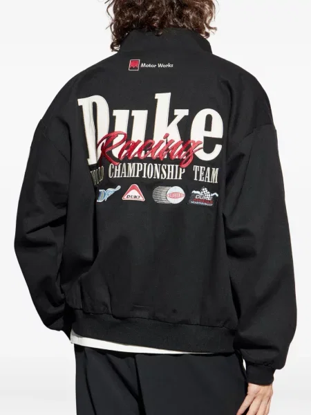 Geacă Duke & Dexter cu broderie negru