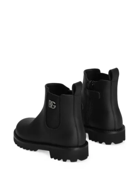 Dětské kotníkové boty Dolce & Gabbana černé