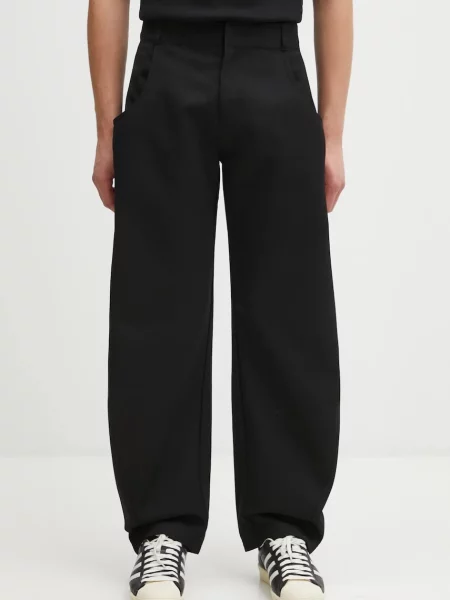 Kalhoty s příměsí vlny Ader Error TROUSERS černá