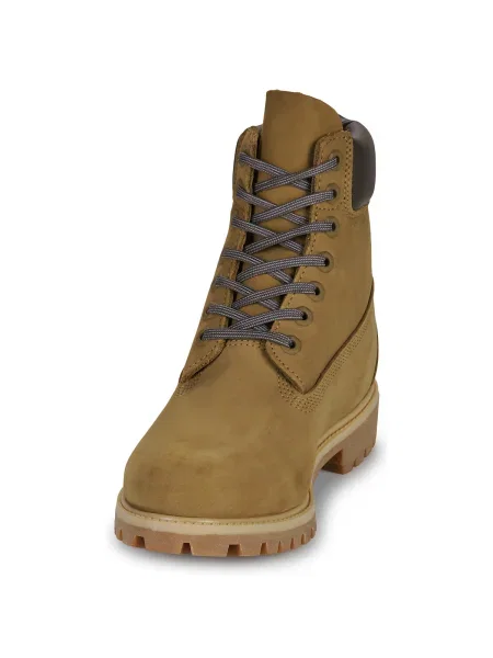 Pánske topánky Timberland Premium 6 Inch Lace Up Waterproof olive nubuck/dark brown zelená