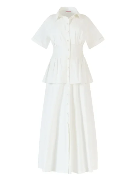 Rochie midi Rosie Assoulin până la genunchi de costum alb