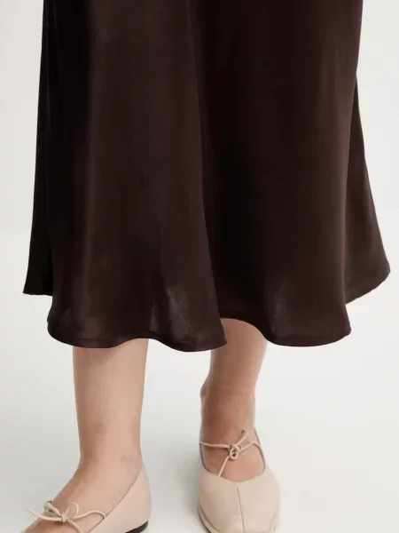 Спідниця Clea maxi розкльошена коричневий
