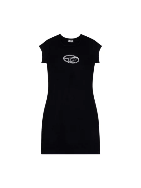 Diesel sukienka D-ANGIEL mini prosta czarny