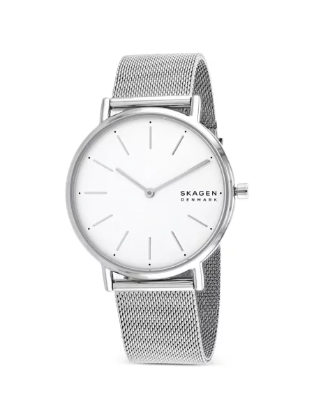 Мрежест часовник Skagen бяло