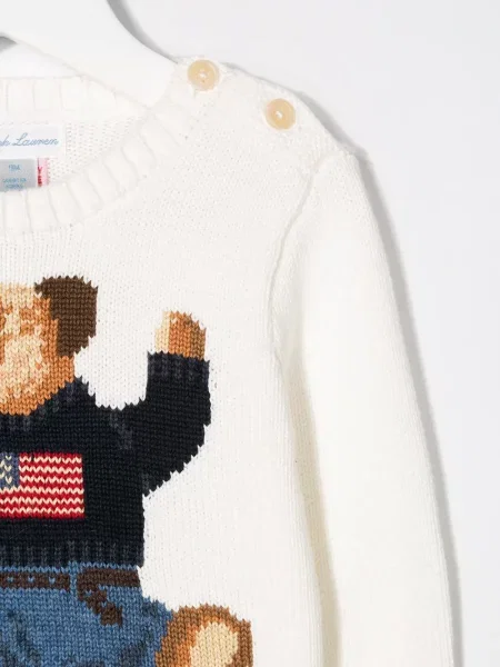 Sweter dziecięcy Polo Ralph Lauren biały