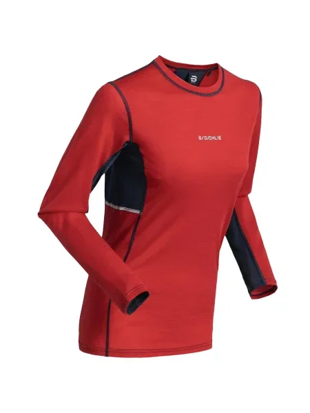 Koszulka termoaktywna z długim rękawem Daehlie Sportswear Performance czerwona