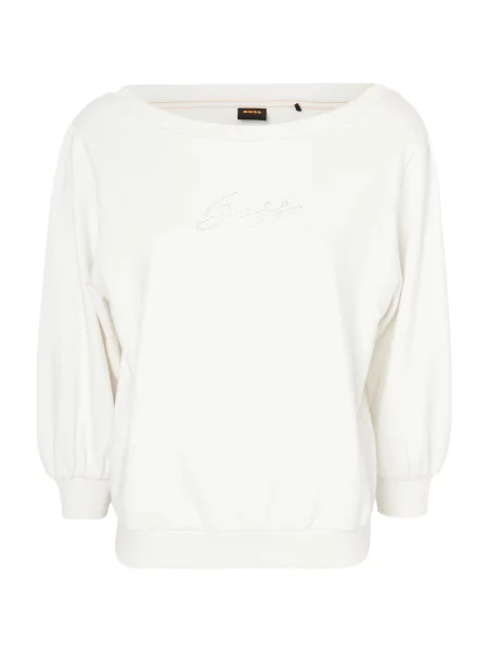 BOSS Mikina C_Emay stříbrná bílá