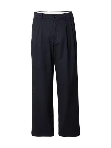 NORSE PROJECTS Hlače z naborki Hestur' črna