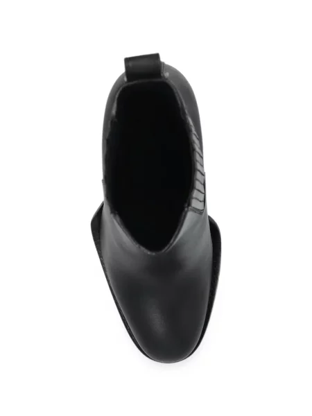 Cizme scurte Burberry din piele negru
