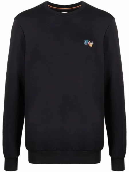 Hanorac crewneck Paul Smith cu imagine albastru