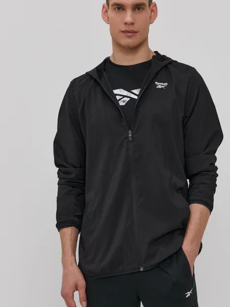 Sportovní bunda Reebok přechodná černá