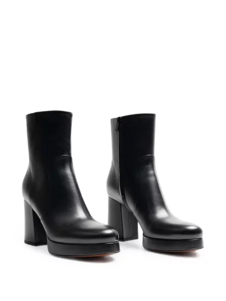 Cizme scurte Valentino Red din piele negru
