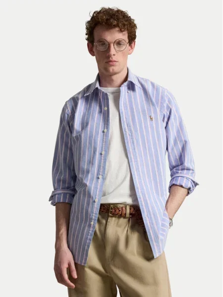 Polo Ralph Lauren Ing Világoskék Custom Fit lila