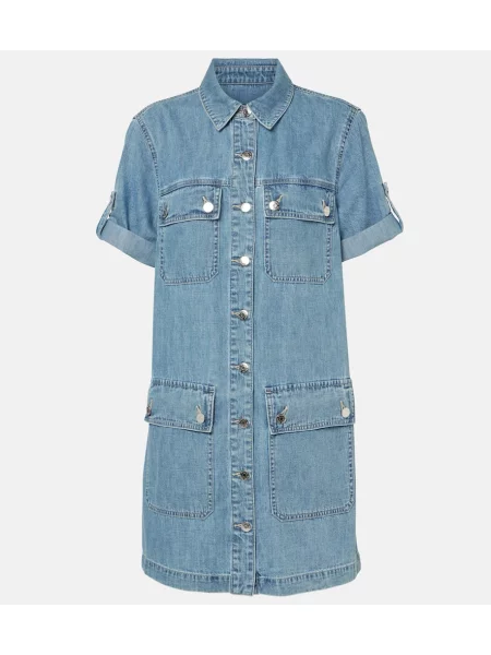 Sukienka jeansowa Veronica Beard garniturowa niebieska