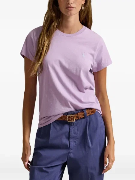 Vunena majica Polo Ralph Lauren s okruglim izrezom iznad koljena narančasta