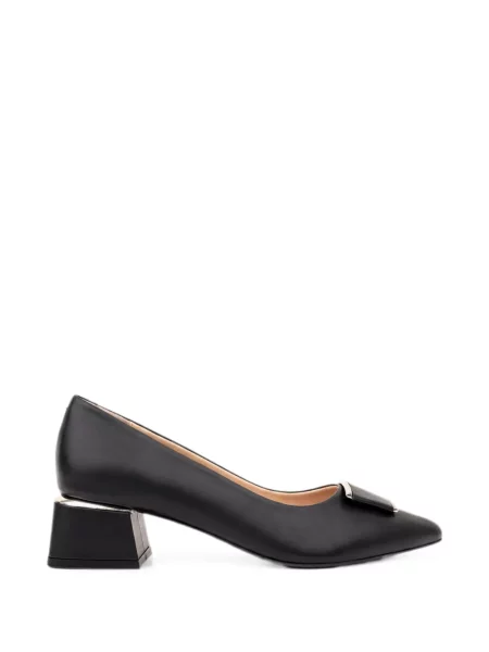 Pantofi cu toc Sergio Moretti Firenze cu cataramă negru