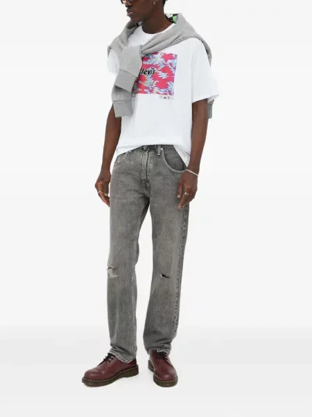 Blugi Levi's® cu talie înaltă gri