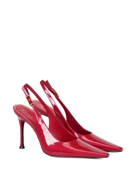 Pantofi cu toc Potamy slingback roșu